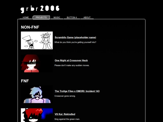 main/projects screenshot