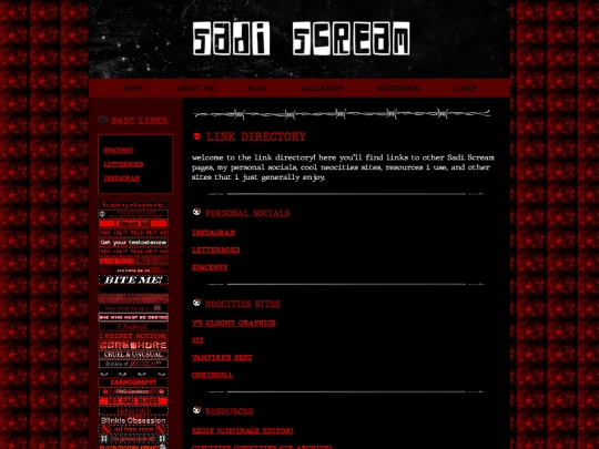 links screenshot