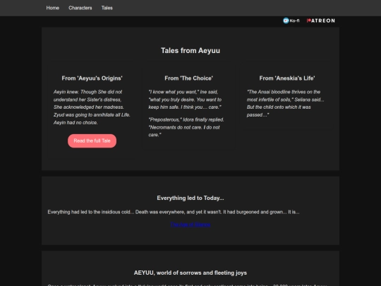 Website screenshot