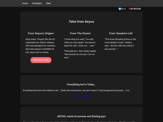 Website screenshot