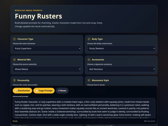 Funny-Rusters-Prompt-Generator-Improved screenshot