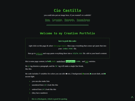 Website screenshot