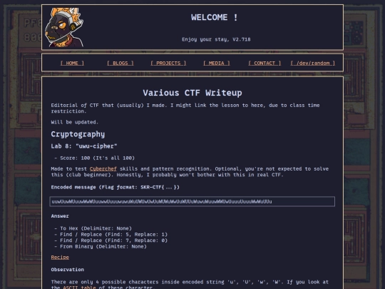 blog/ctf-writeup screenshot