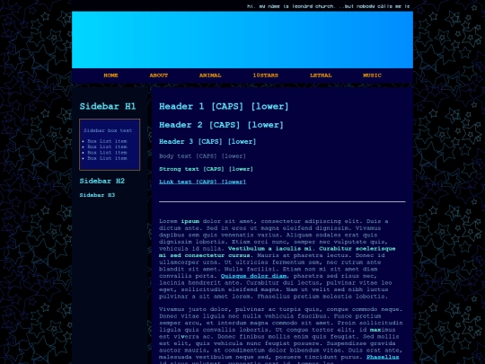 Website screenshot