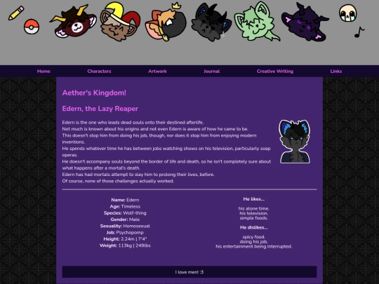 Website screenshot