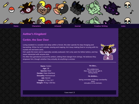 Website screenshot