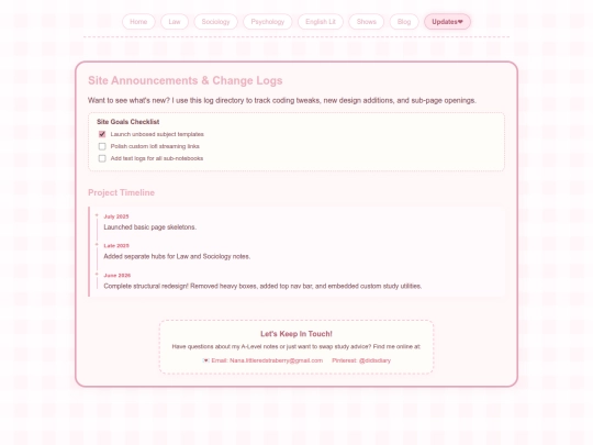 updates screenshot
