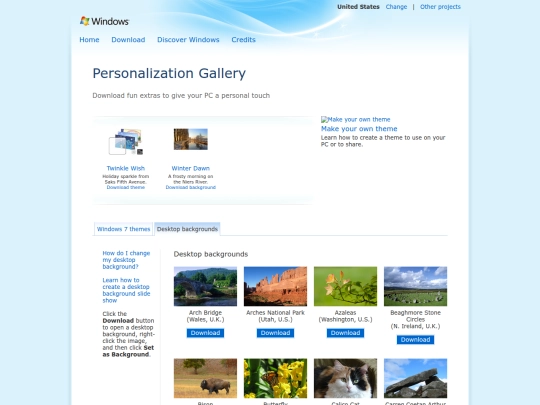 backgrounds screenshot
