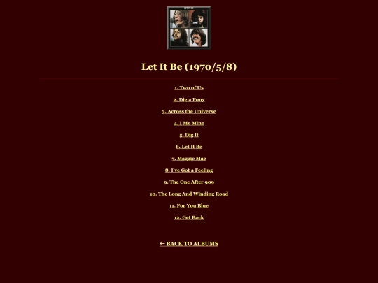 letitbe screenshot