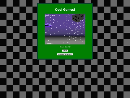 Games screenshot