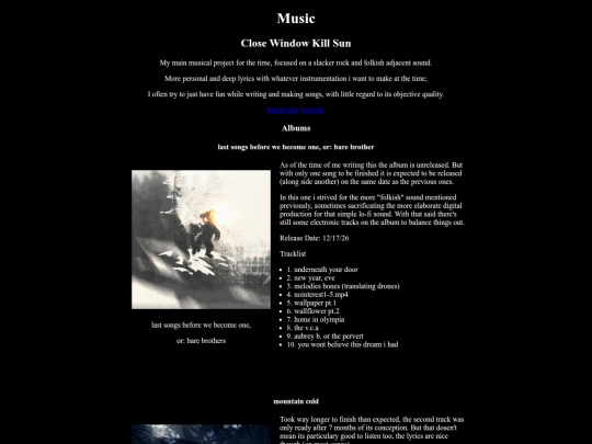 Music screenshot