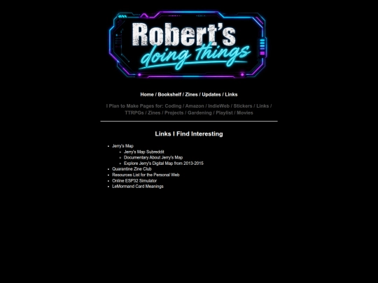 links screenshot