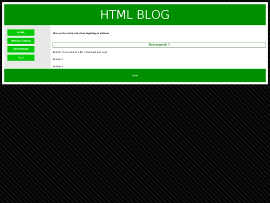 htmlblog/tasks screenshot