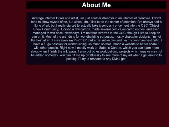 aboutme screenshot