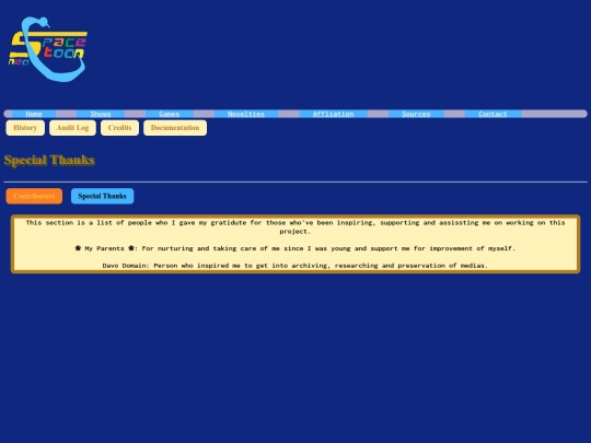 Website screenshot