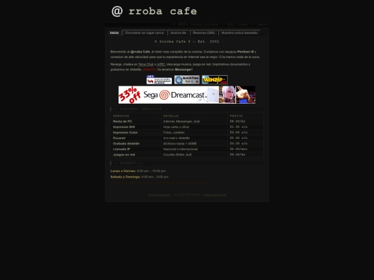 Website screenshot