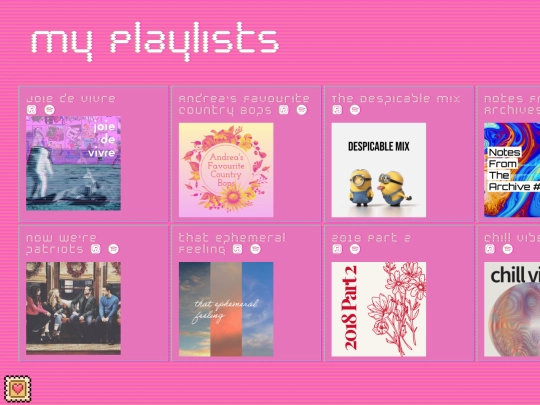 playlists screenshot
