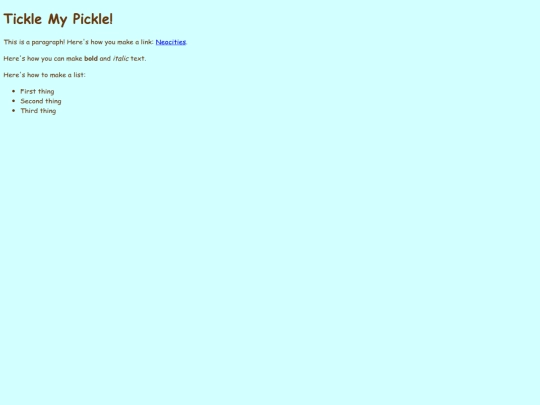 index screenshot