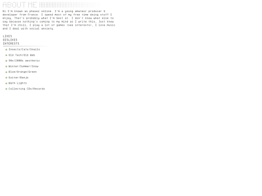 aboutme screenshot