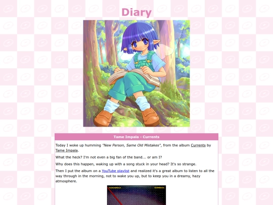 diary screenshot