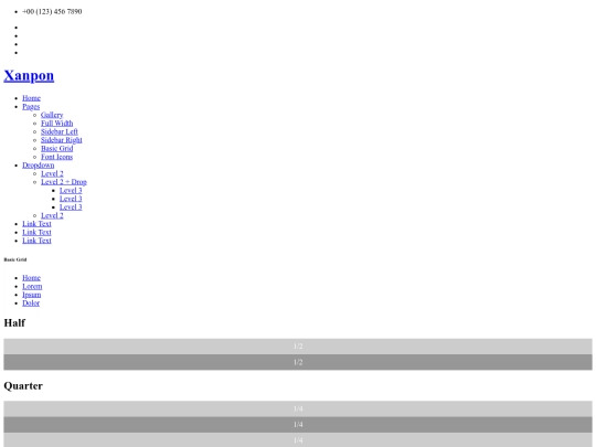 pages/basic-grid screenshot
