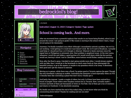 Website screenshot
