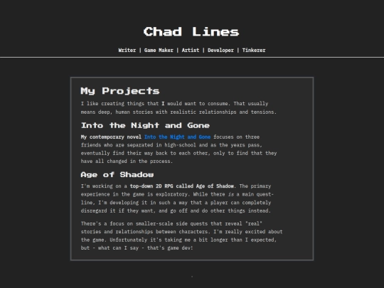 Website screenshot