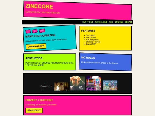 Website screenshot