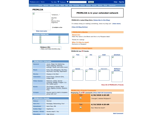 Website screenshot