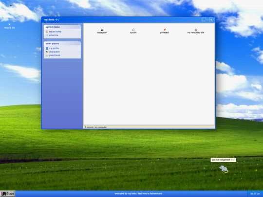 links screenshot