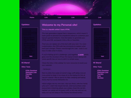 Website screenshot