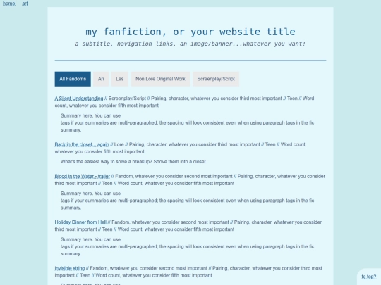 Website screenshot
