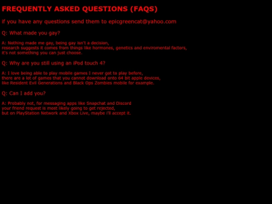 faqs screenshot