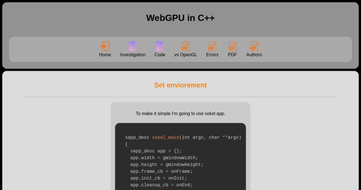 WebGPU C++