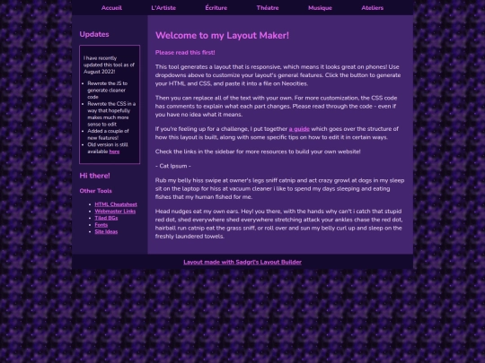 Website screenshot
