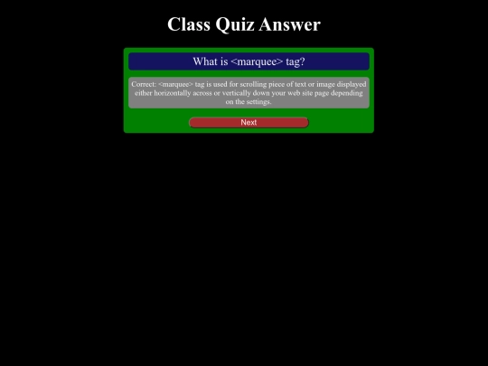 Pages/QAnswer6 screenshot
