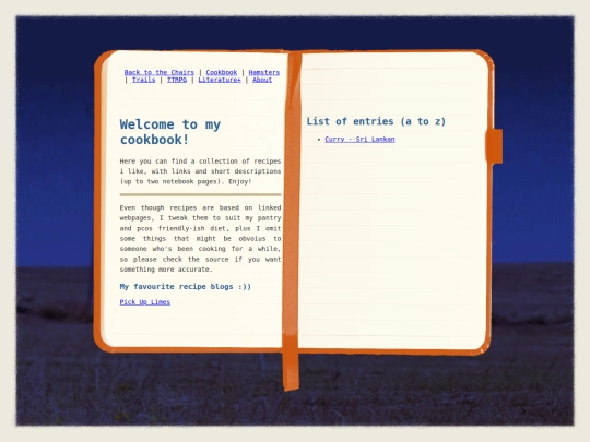 MiscNotebook/CookbookPage screenshot