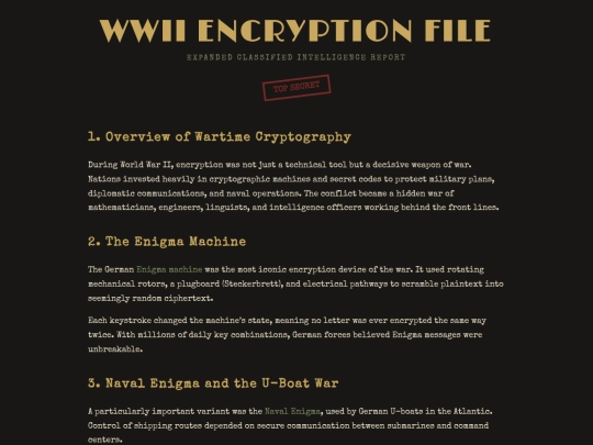 cipher/aboutww2 screenshot