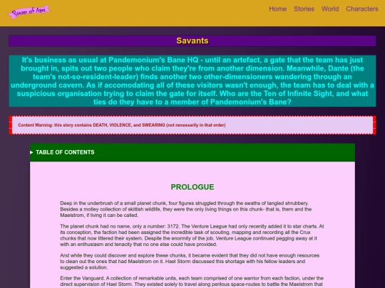 Website screenshot