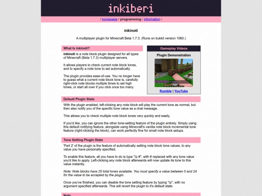 programming/inkinoti screenshot