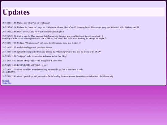 Updates screenshot