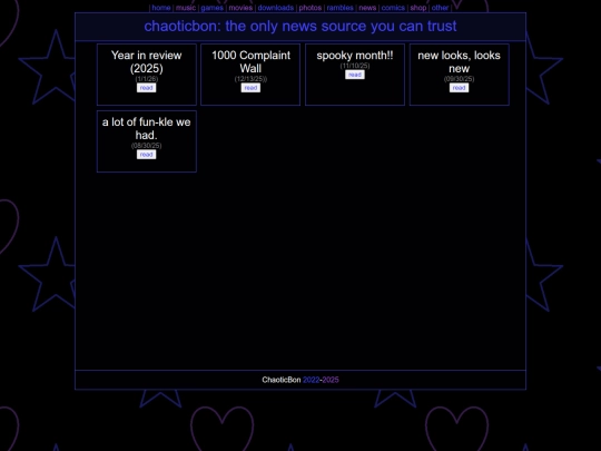 Website screenshot