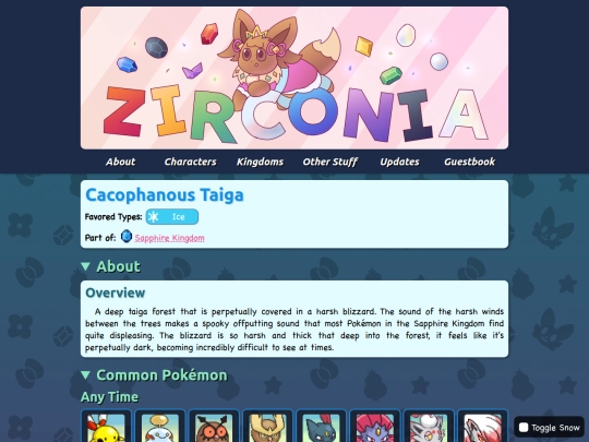 kingdoms/sapphire/cacophanous-taiga screenshot