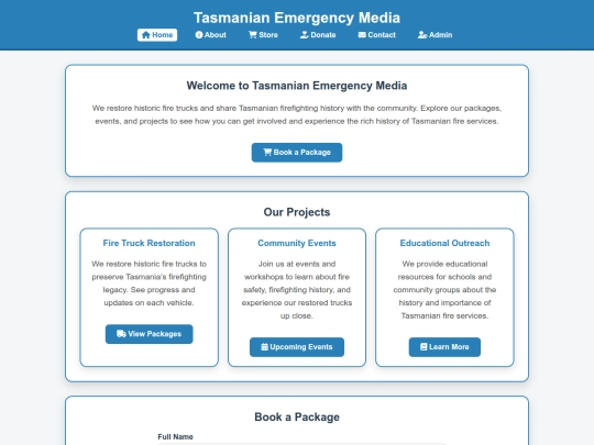 Website screenshot