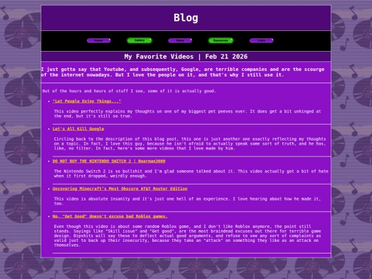 Website screenshot
