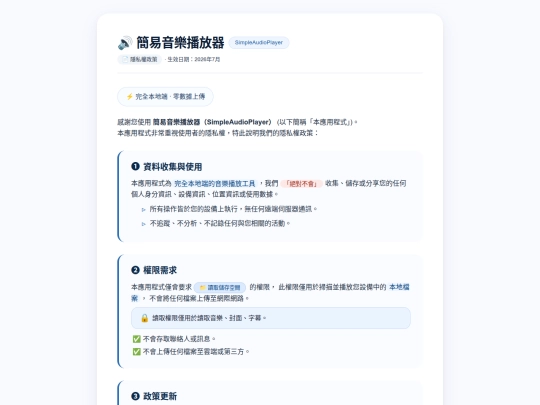 SimpleAudioPlayer/google_developer_policy screenshot