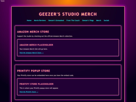 Website screenshot