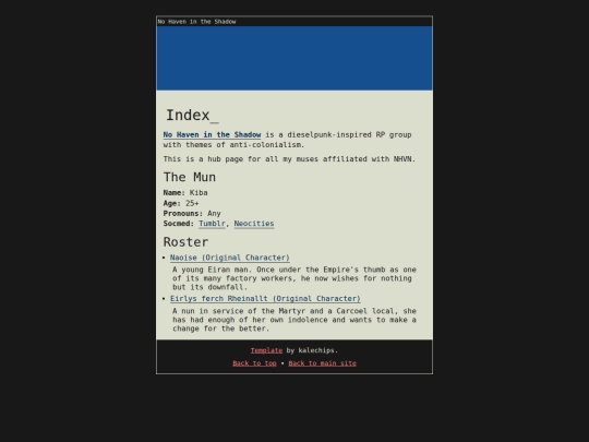 Website screenshot