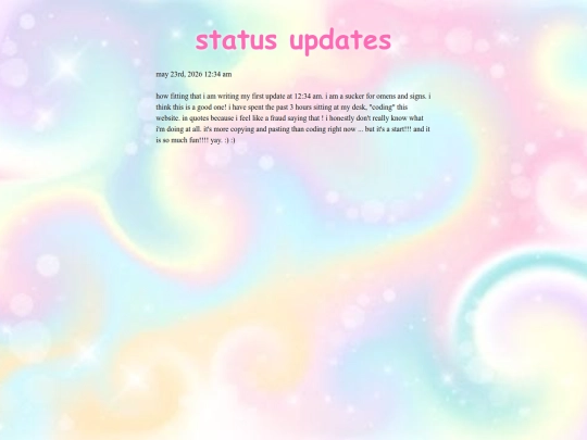 updates screenshot