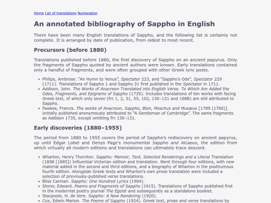 list screenshot